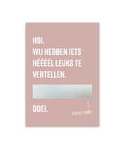 Kraskaart 'Wij worden mama!'