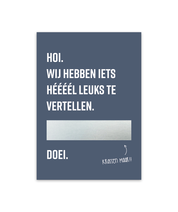 Kraskaart 'Wij worden papa!'