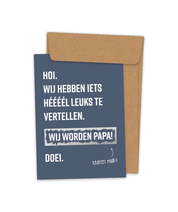Kraskaart 'Wij worden papa!'