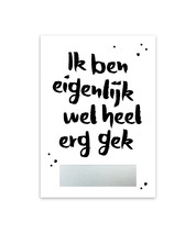 Kraskaart 'Gek op jou'