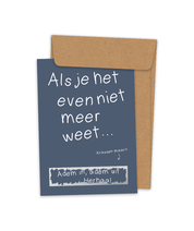 Kraskaart 'Adem in, adem uit'